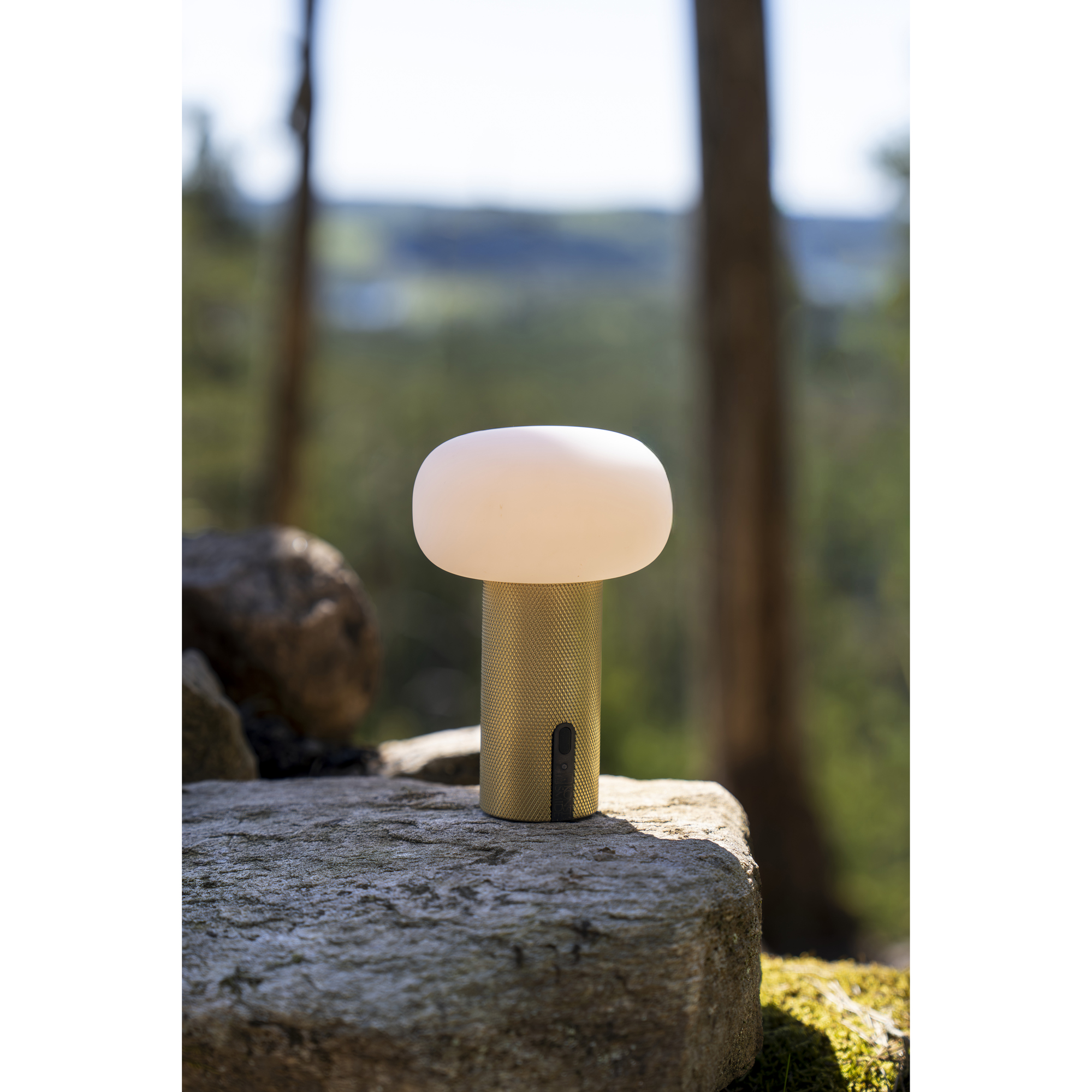 Portabel Lampa Gnosjö Konstsmide Antibes Mini Bordslampa USBxMatt Mässing