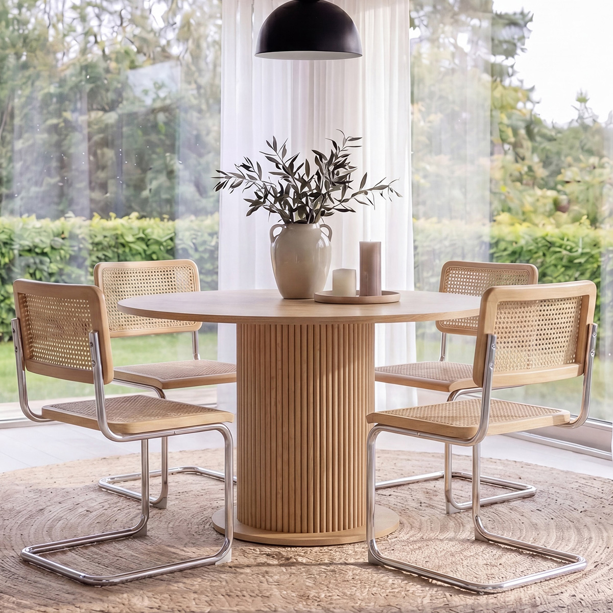 Matgrupp Venture Home Reko  Ø120 cm med 4st Robert Stolar