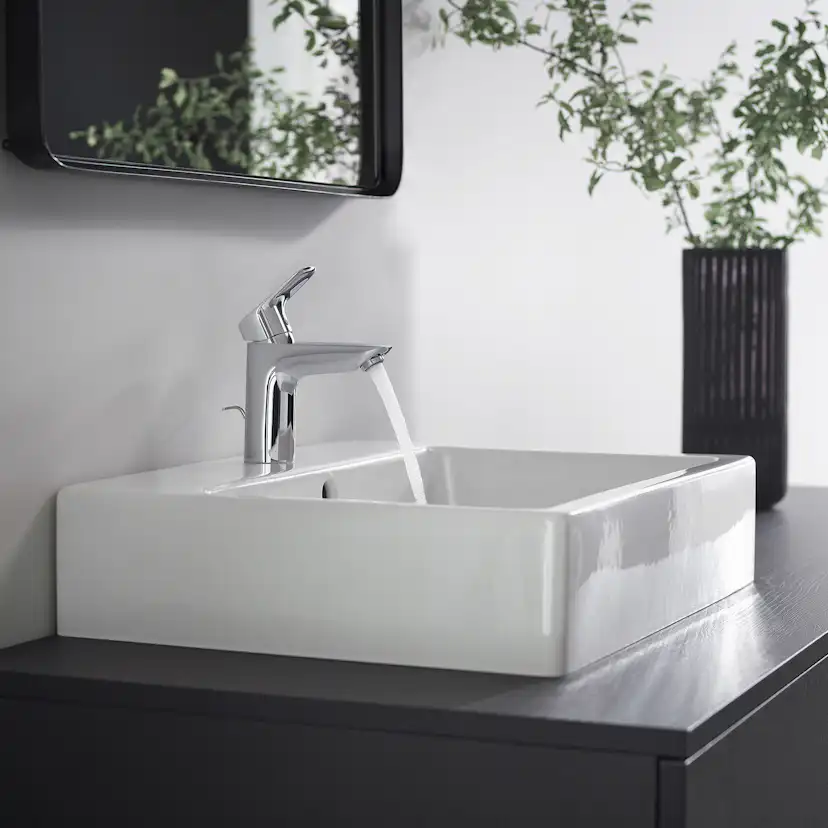 Tvättställsblandare Hansgrohe Logis 100 med Push-Open Med Push-Open