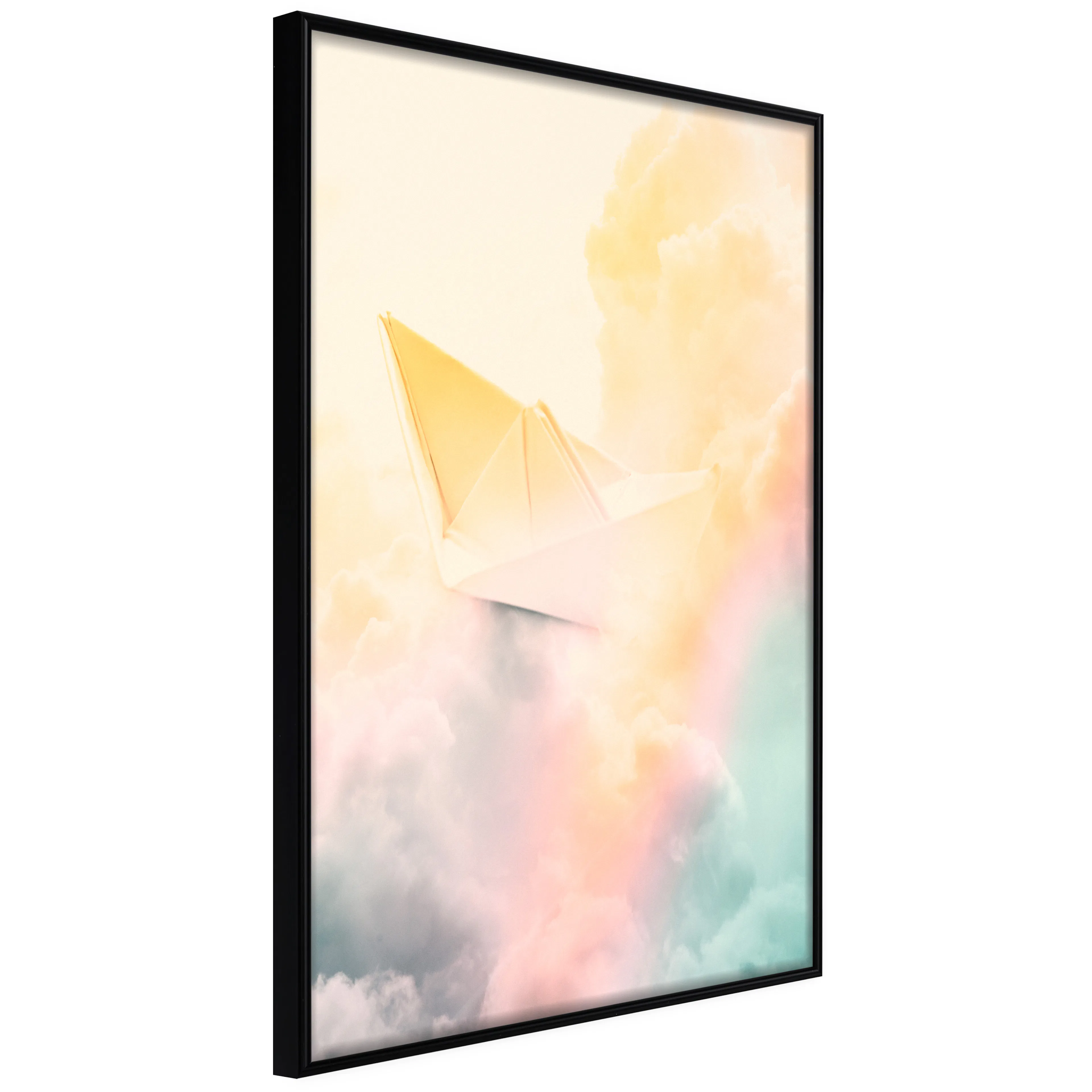 Affisch - Origami [Poster] 30x45 Svart ram, 30x45 cm