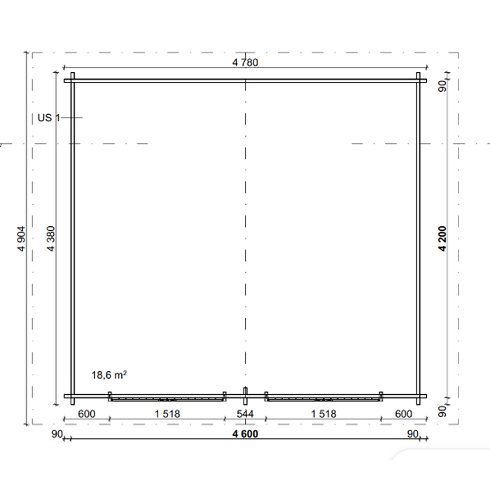 Grillkåta LP Garden G-XL (20 m²)