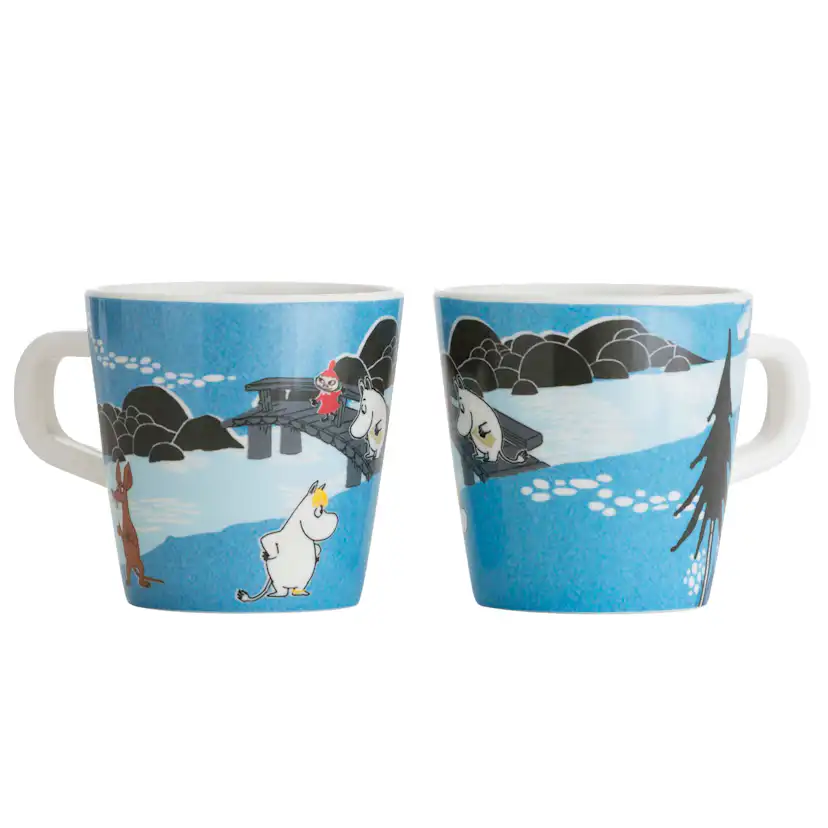 Barnmugg Rätt Start Mumin Med Handtag Skog & Sjö Blå