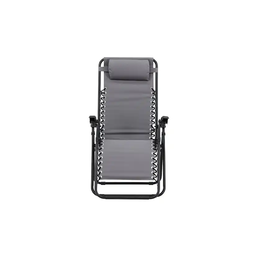 Vulcano Sun Lounge - Grey / Black Solstol Venture Home Vulcano