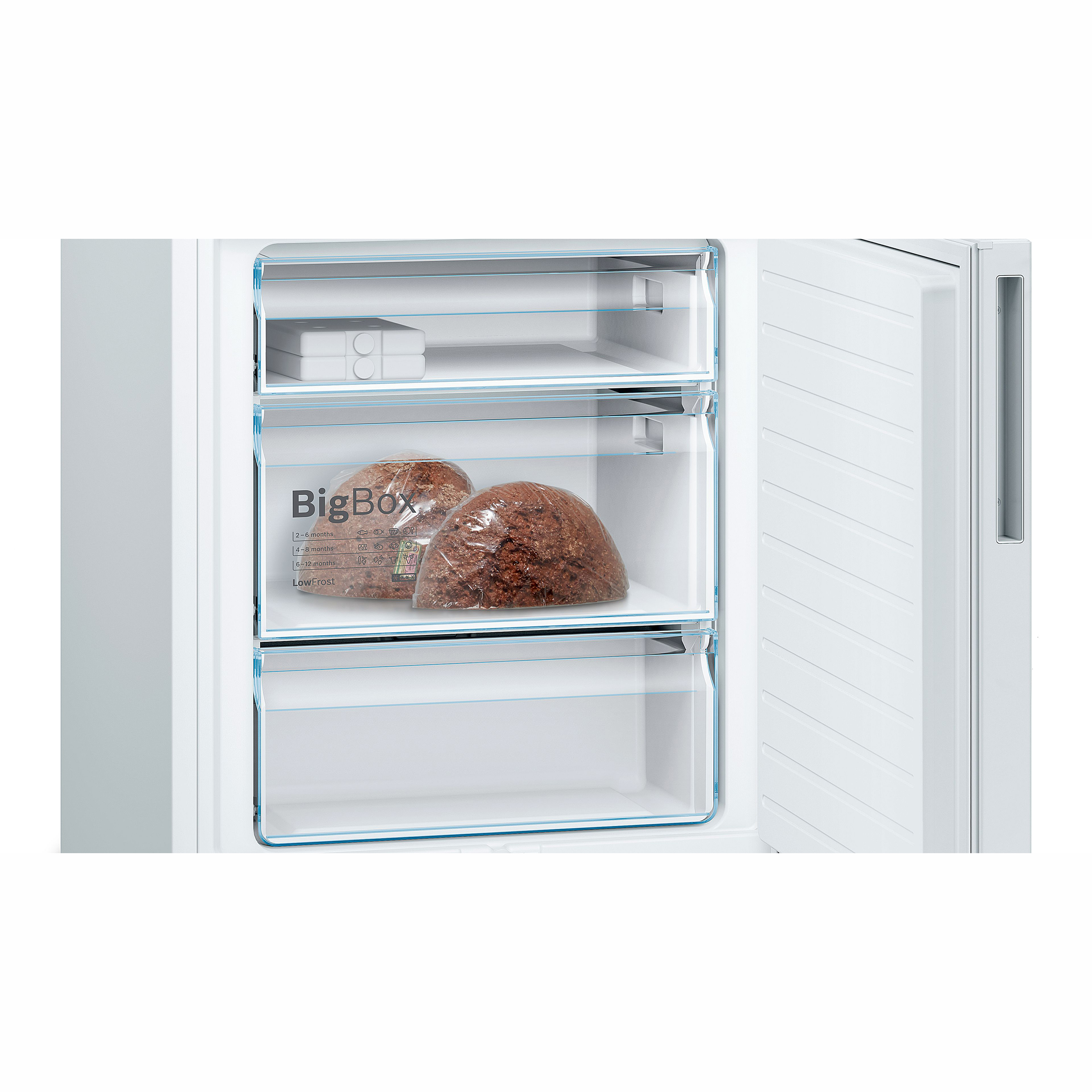 Fristående Kyl & Frys Bosch Serie 6 KGE49AWCA Vit