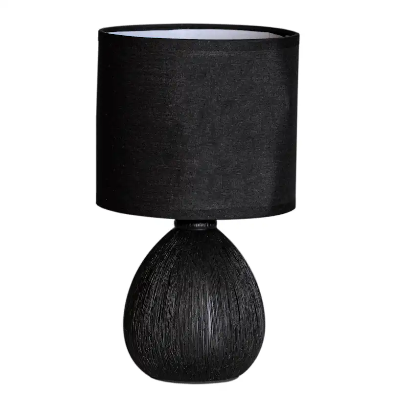 Bordslampa Cottex Madison H25 cm Keramikfot med Textilskärm
