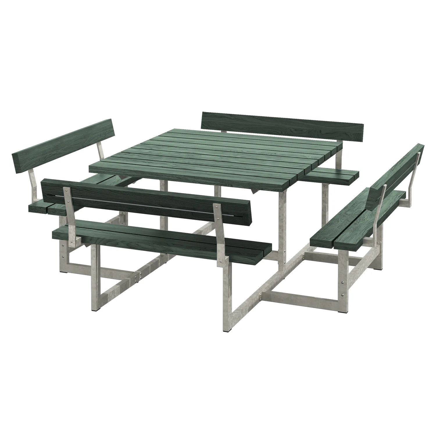 Picknickbord PLUS Picnic med 4 Ryggstöd ReTex 224 cm Utomhus