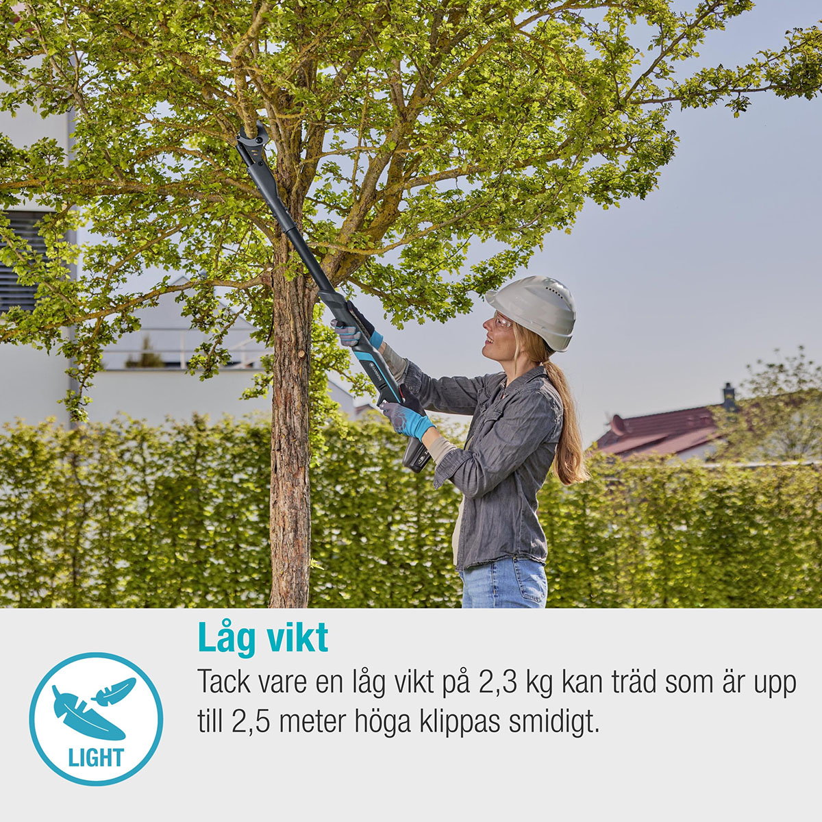 Grensax Gardena EasyCut P4A Komplett med Batteri och Laddare