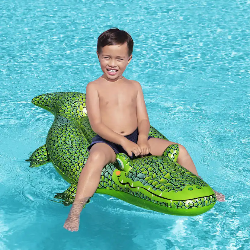 Badmadrass Bestway Buddy Krokodil Ride-On 152 x 71 cm