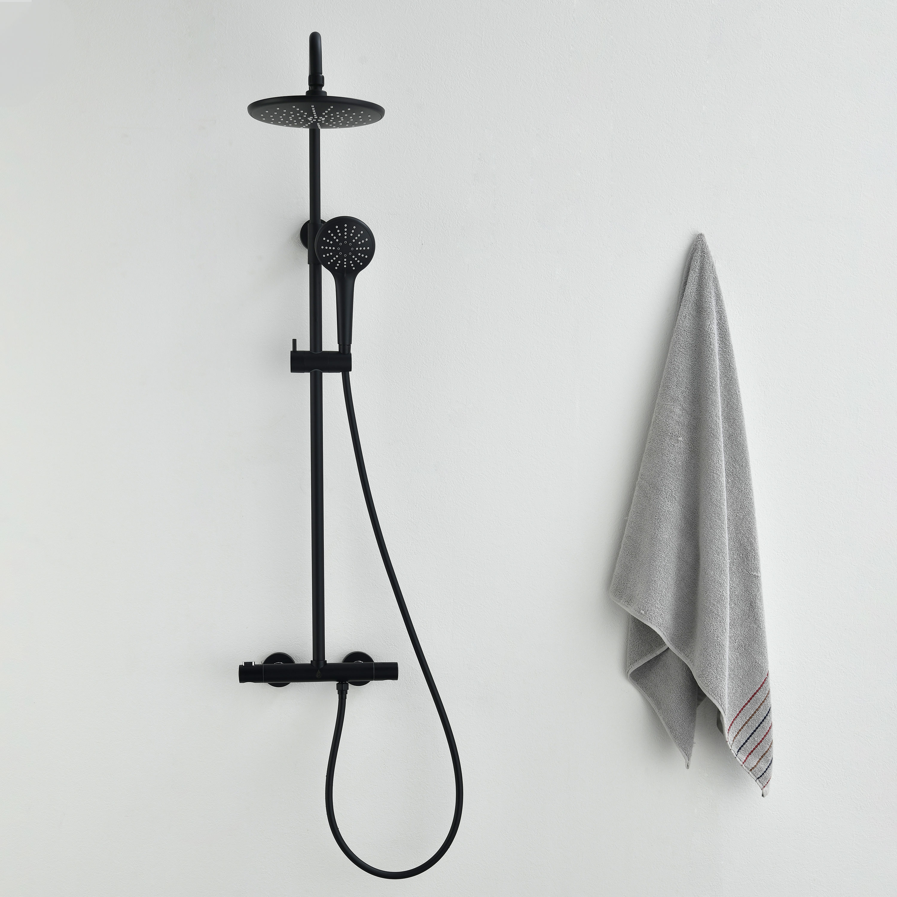 Takduschset Bathlife Väta Svart