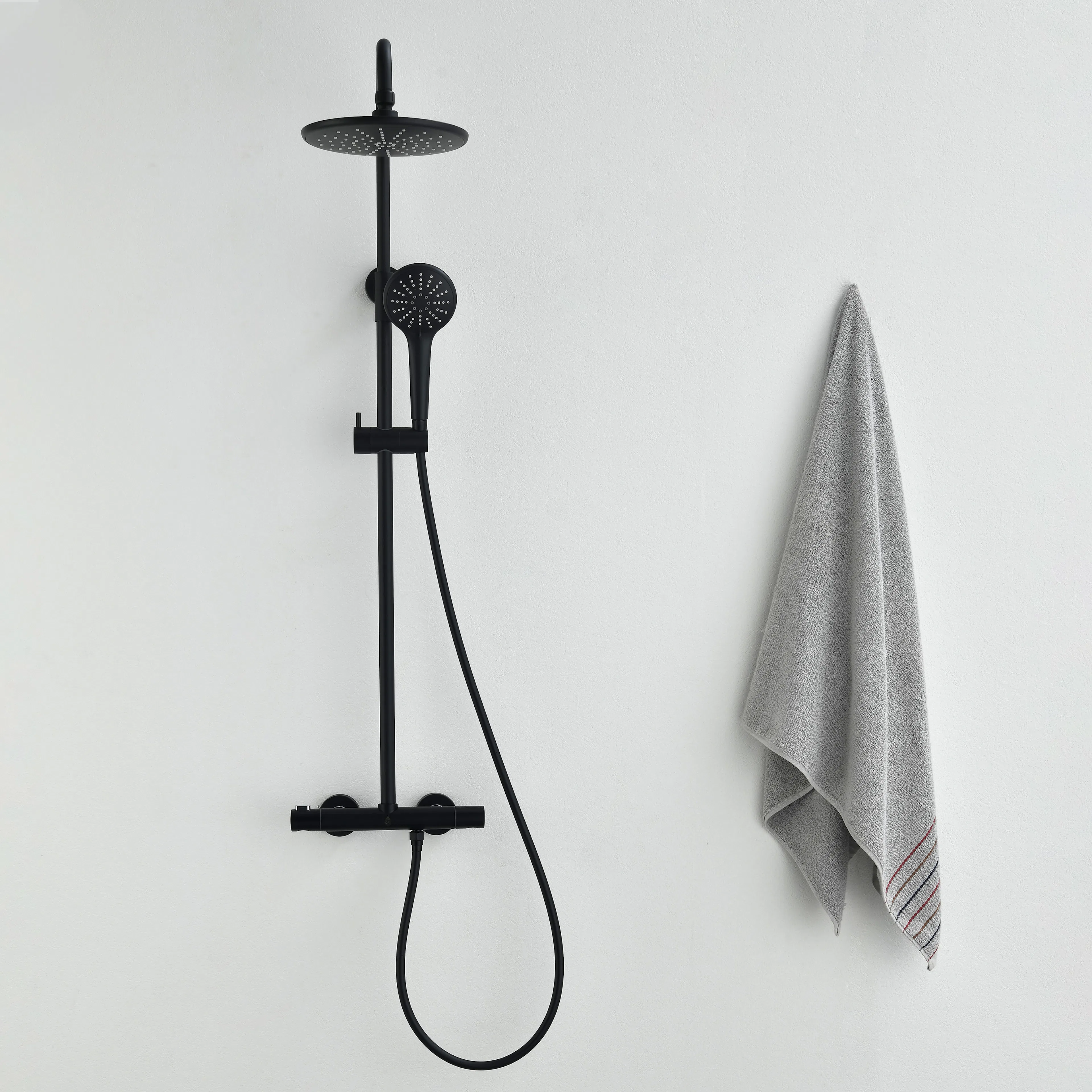 Takduschset Bathlife Väta Svart