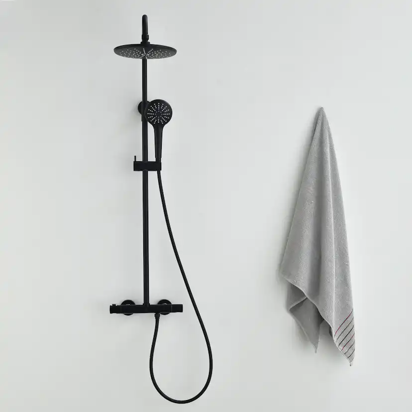 Takduschset Bathlife Väta Svart