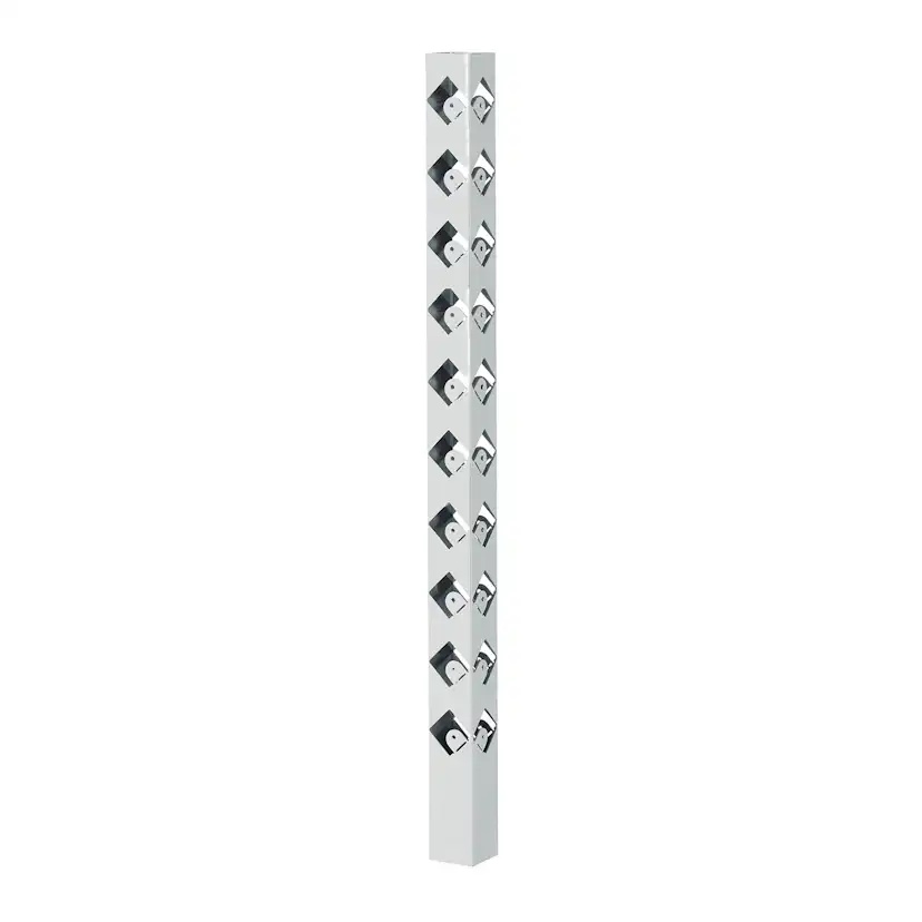Staketstolpe Öckerö 1100mm vit 70x70 Hörn Vit, Höjd: 1100 mm