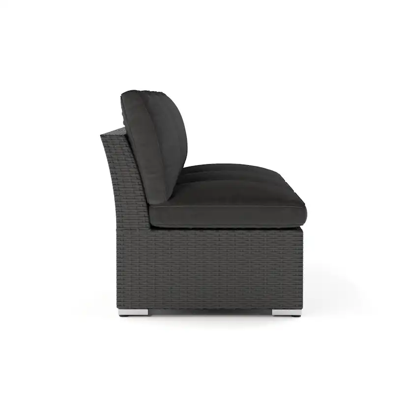 Utesoffa Comfort Garden Wisconsin Premium Loungesoffa Utomhus utan Armstöd 3-sits Konstrotting