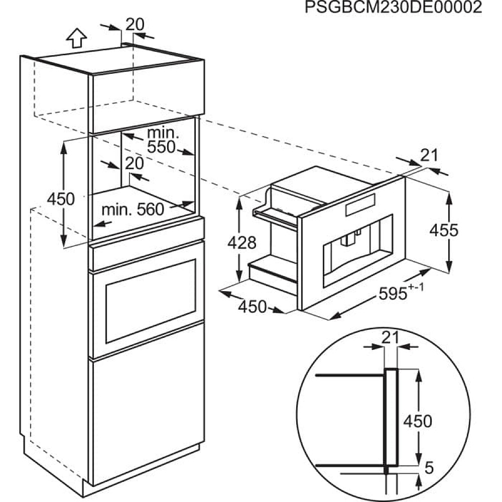 Espressomaskin Electrolux EBC85H med Automatisk Mjölkskummning