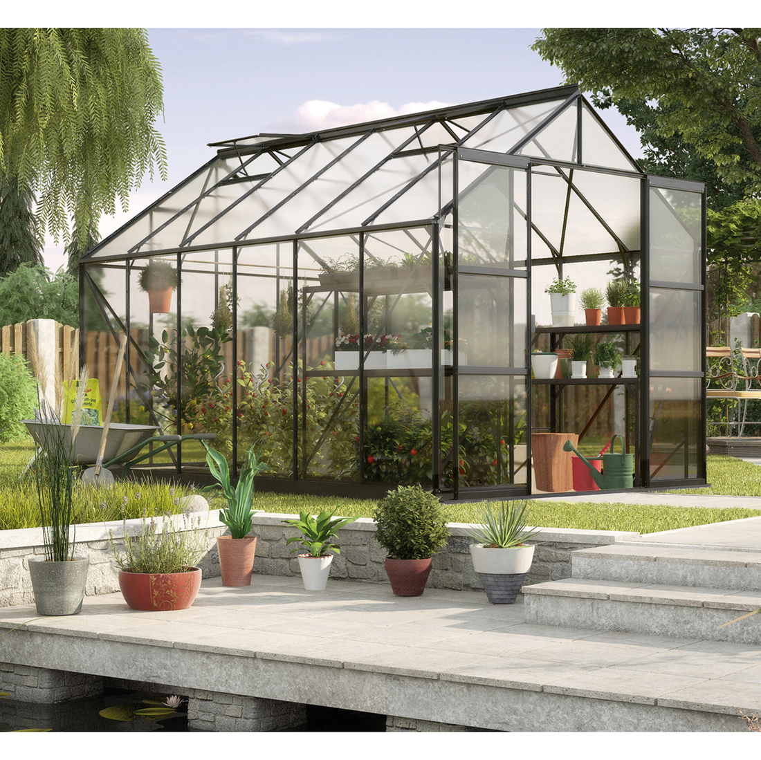 Växthus Vitavia Phoenix  med Sockel
