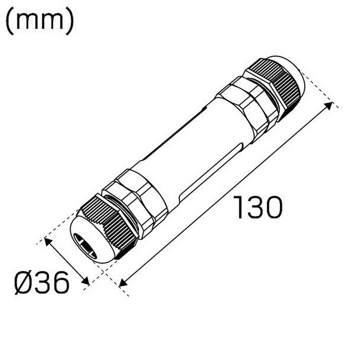 Markskarv Hide-a-lite Rak IP68 5P