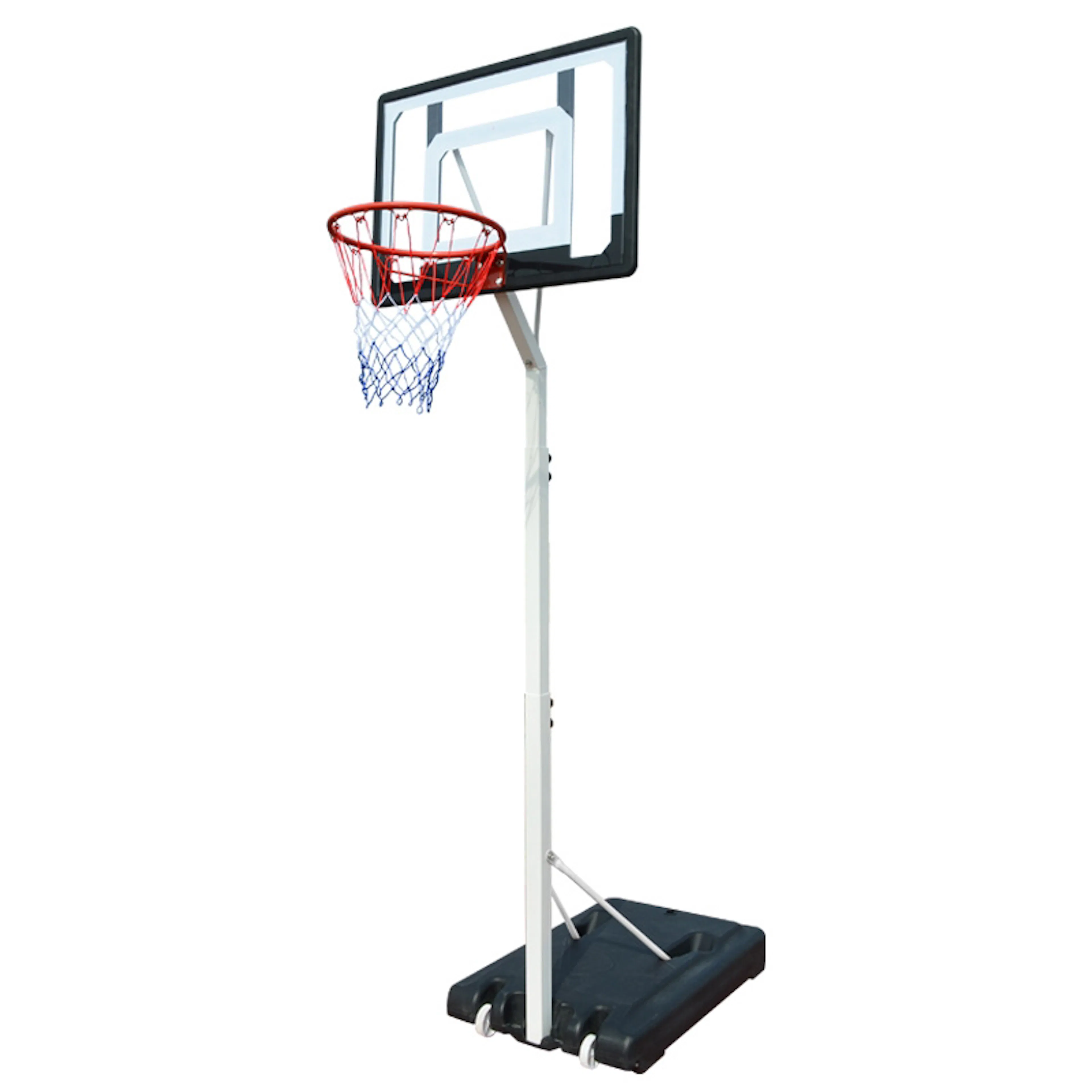 Basketställning ProSport Ungdom Justerbar Basketkorg med Hjul 2,1-2,6m