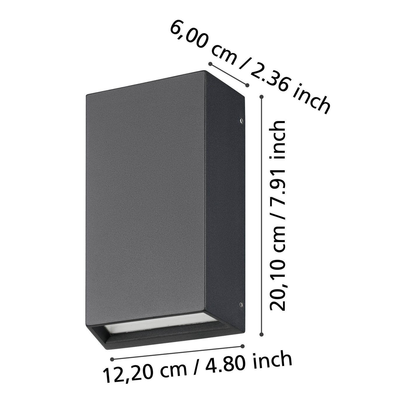 Vägglampa Utebelysning Eglo Spongano 200 mm