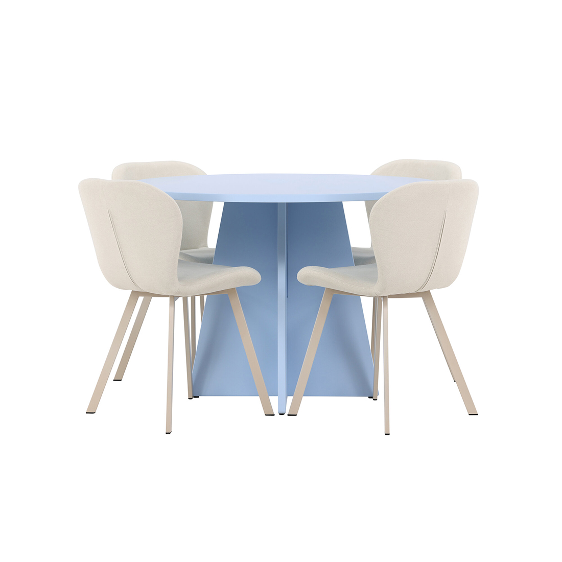 Matgrupp Venture Home Bootcut Ø110 cm med 4st Lilja Matstolar