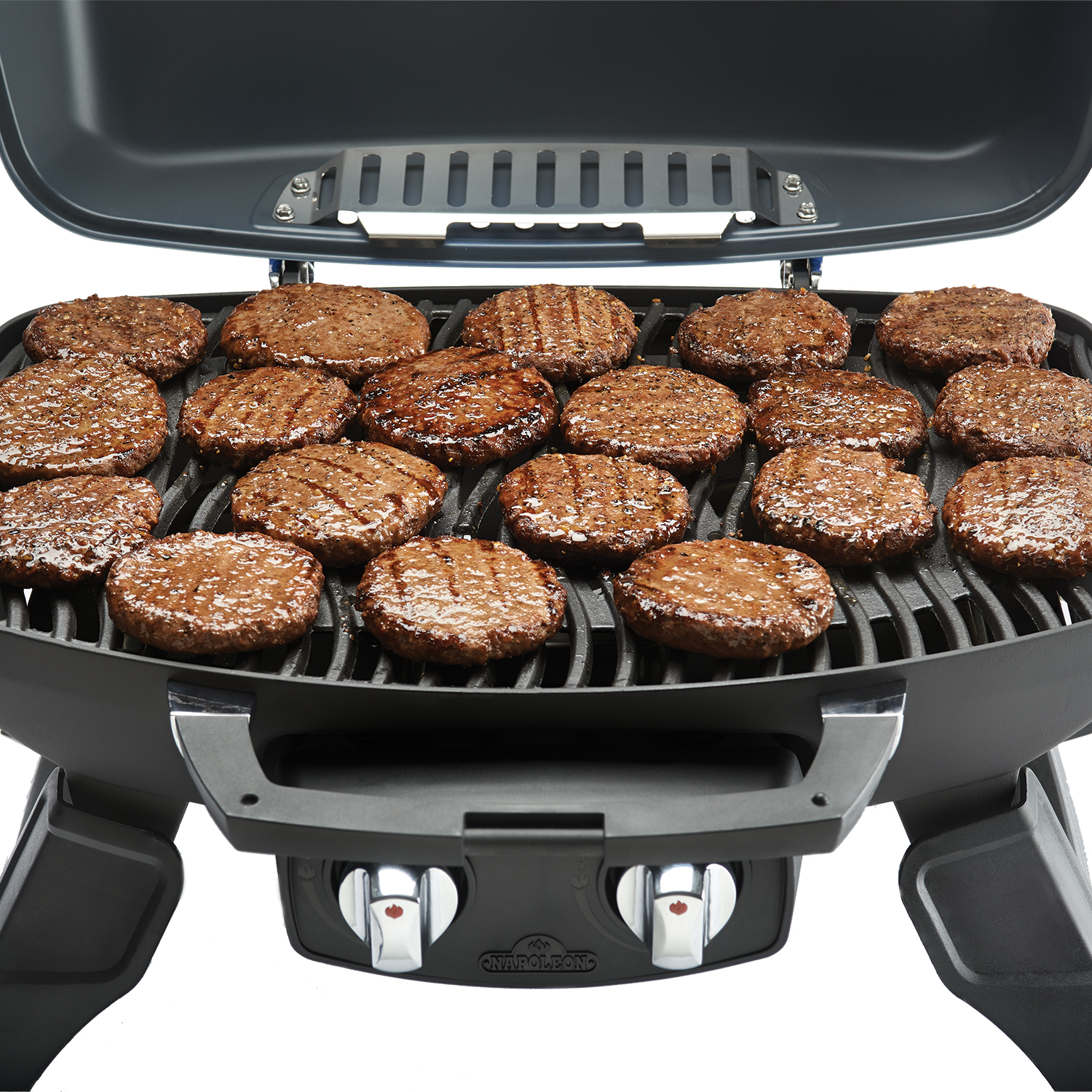 Gasolgrill Napoleon TQ285-1 Bärbar Grill i Rostfritt Stål & Gjutjärnsgaller