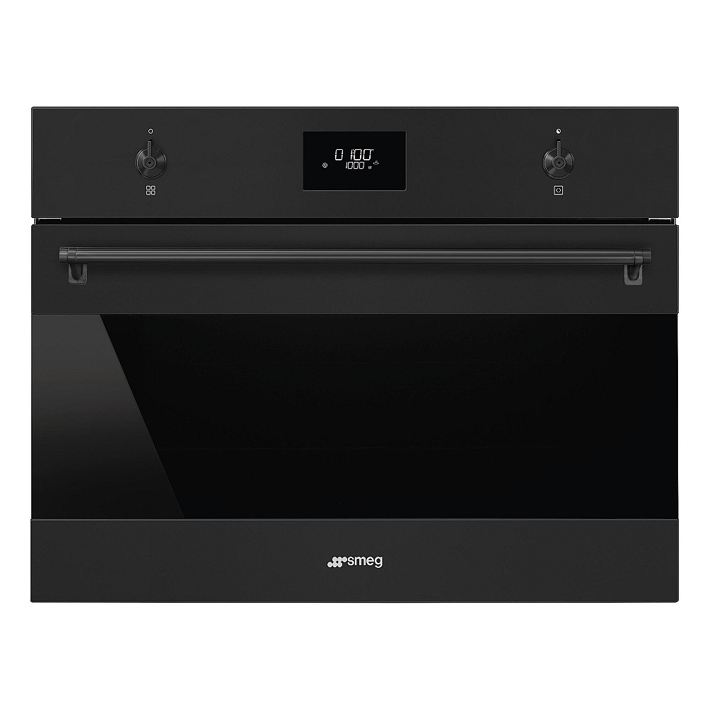Kombiugn Smeg SO4301M1N med Mikro-och ångfunktion Mattsvart 45cm