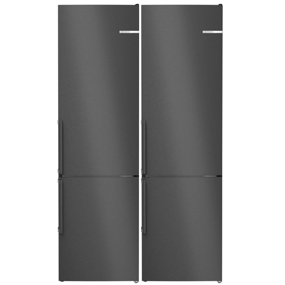 Kombiskåp Kyl/Frys Bosch 2 st KGN39VXCT Serie 4 203cm Rostfri med VitaFresh och NoFrost