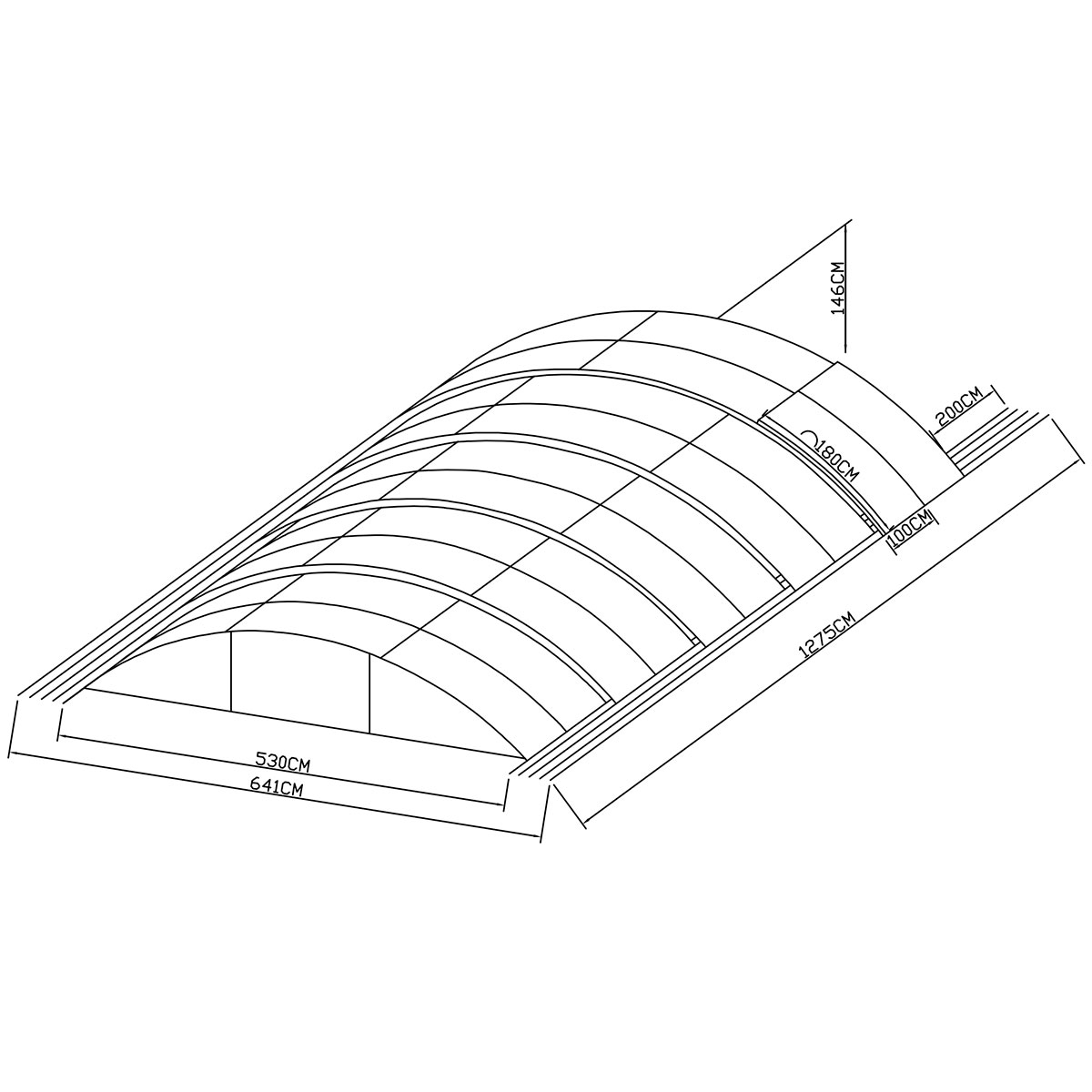 Pooltak Metalcraft 5x10m