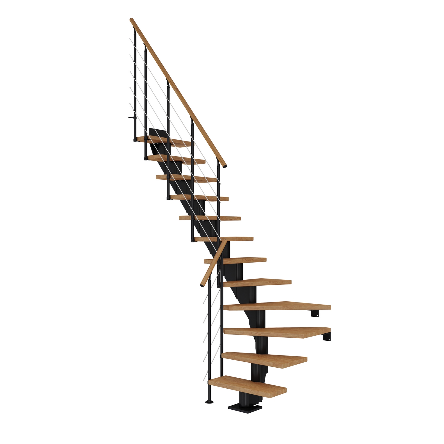 FRANKFURT ek oljad 1/4 svart STYLE6 13T 65W Svart, LxB: 2190x690 mm