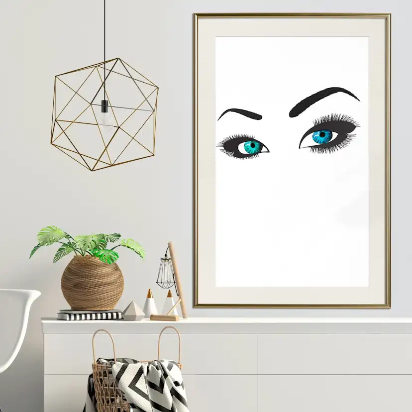 Poster Artgeist Affisch Two-Colored Eyes
