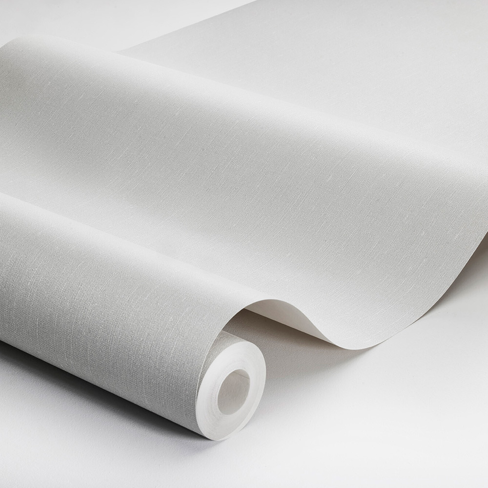 Tapet Boråstapeter Linen Swedish Grey 4319 EasyUp, Linnestruktur Ljusgrå