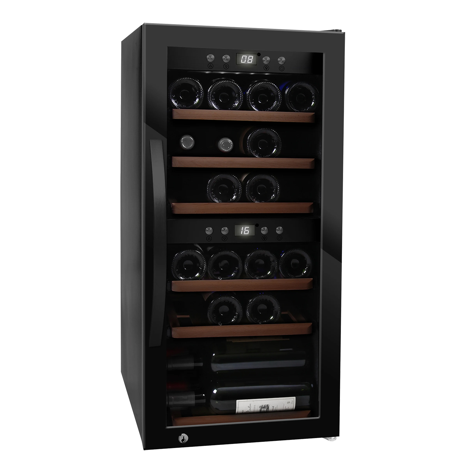 Fristående vinkyl mQuvée WineExpert 24 Fullglass Black