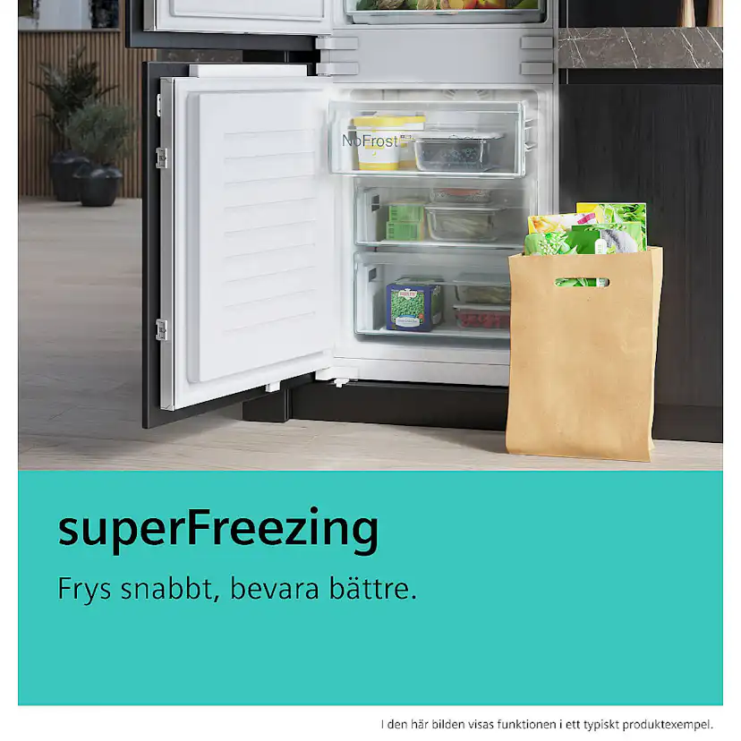 Fristående Kyl & Frys Siemens KG39E8XBA med AntiFingerprint Beläggning