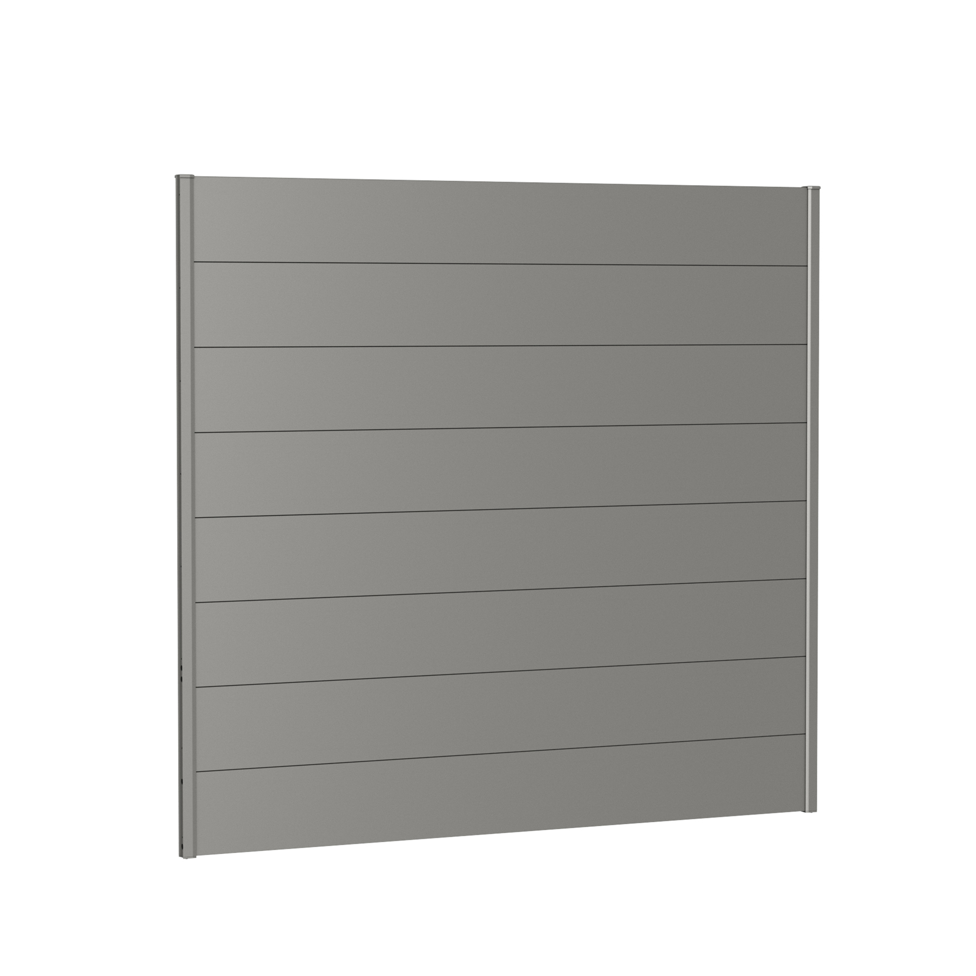 Väggpanel för Skärmvägg utan akrylglas 200x180 metallic kvar Kvartsgrå