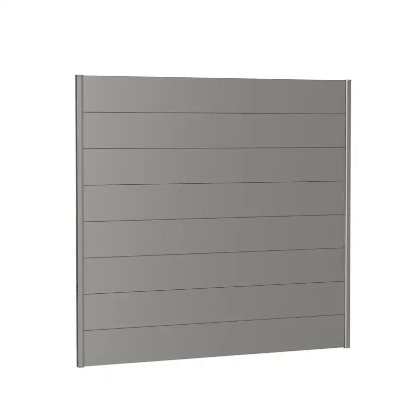 Väggpanel för Skärmvägg utan akrylglas 200x180 metallic kvar Kvartsgrå