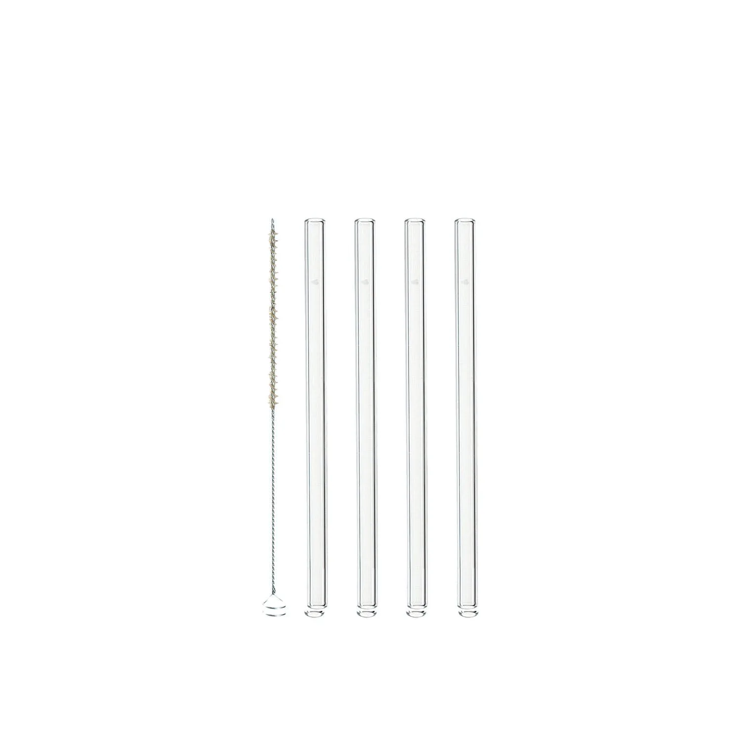 Sugrör Leonardo Glas 4-pack med Borste