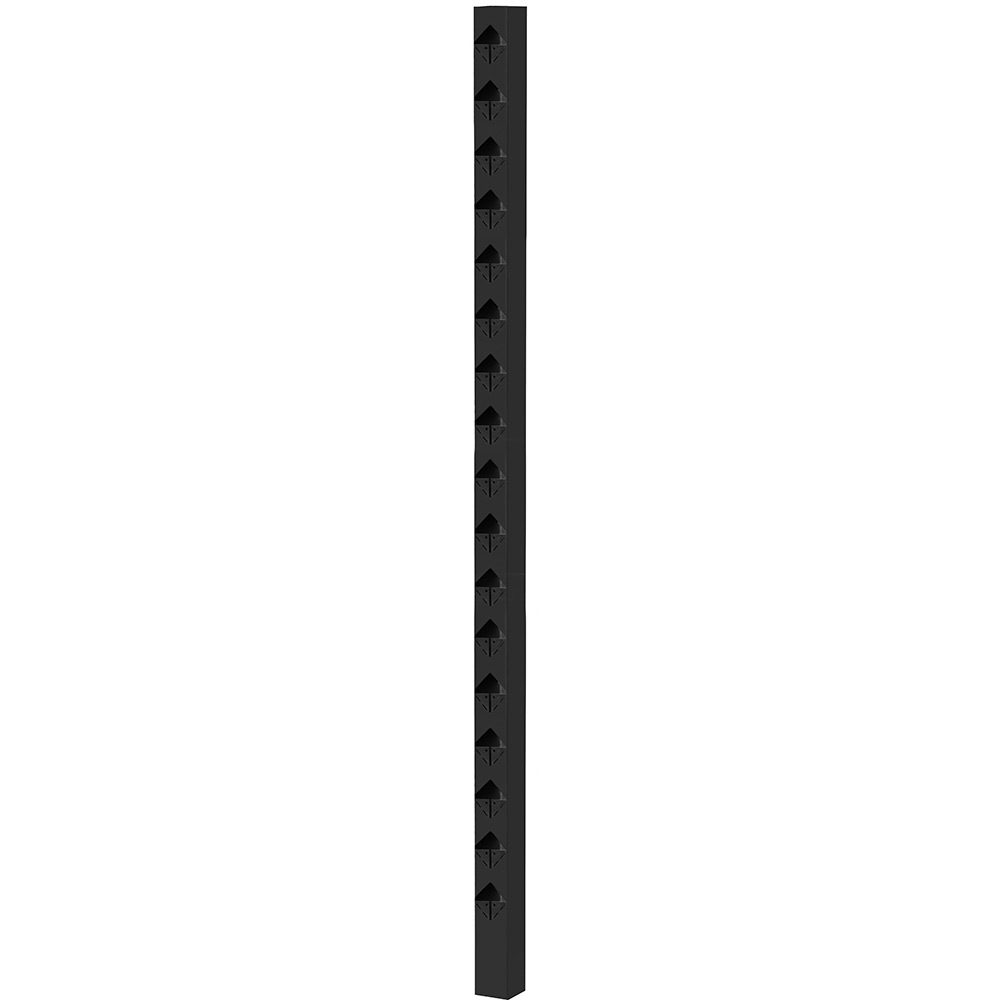 Staketstolpe Öckerö 1770mm svart 70x70 Mellan Svart, Höjd: 1770 mm