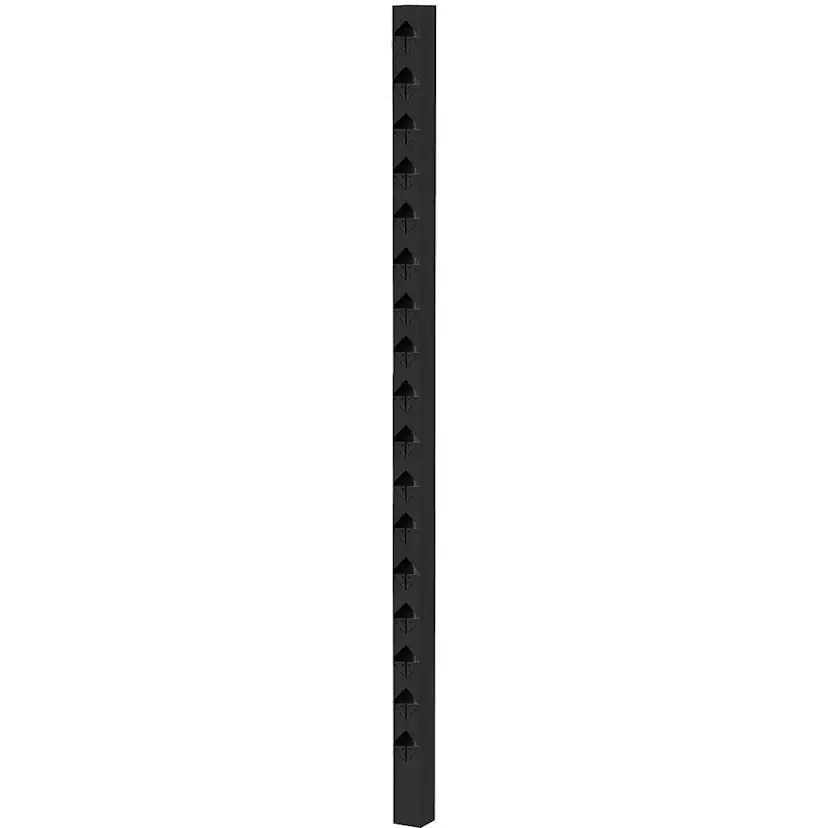 Staketstolpe Öckerö 1770mm svart 70x70 Mellan Svart, Höjd: 1770 mm