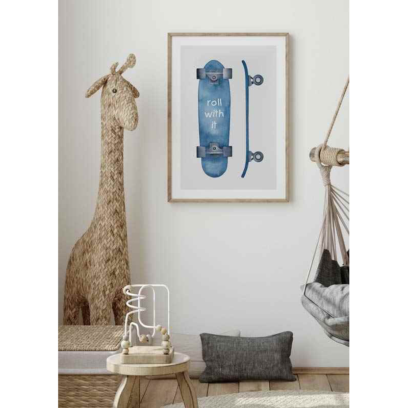 Poster Gallerix Skateboard Roll