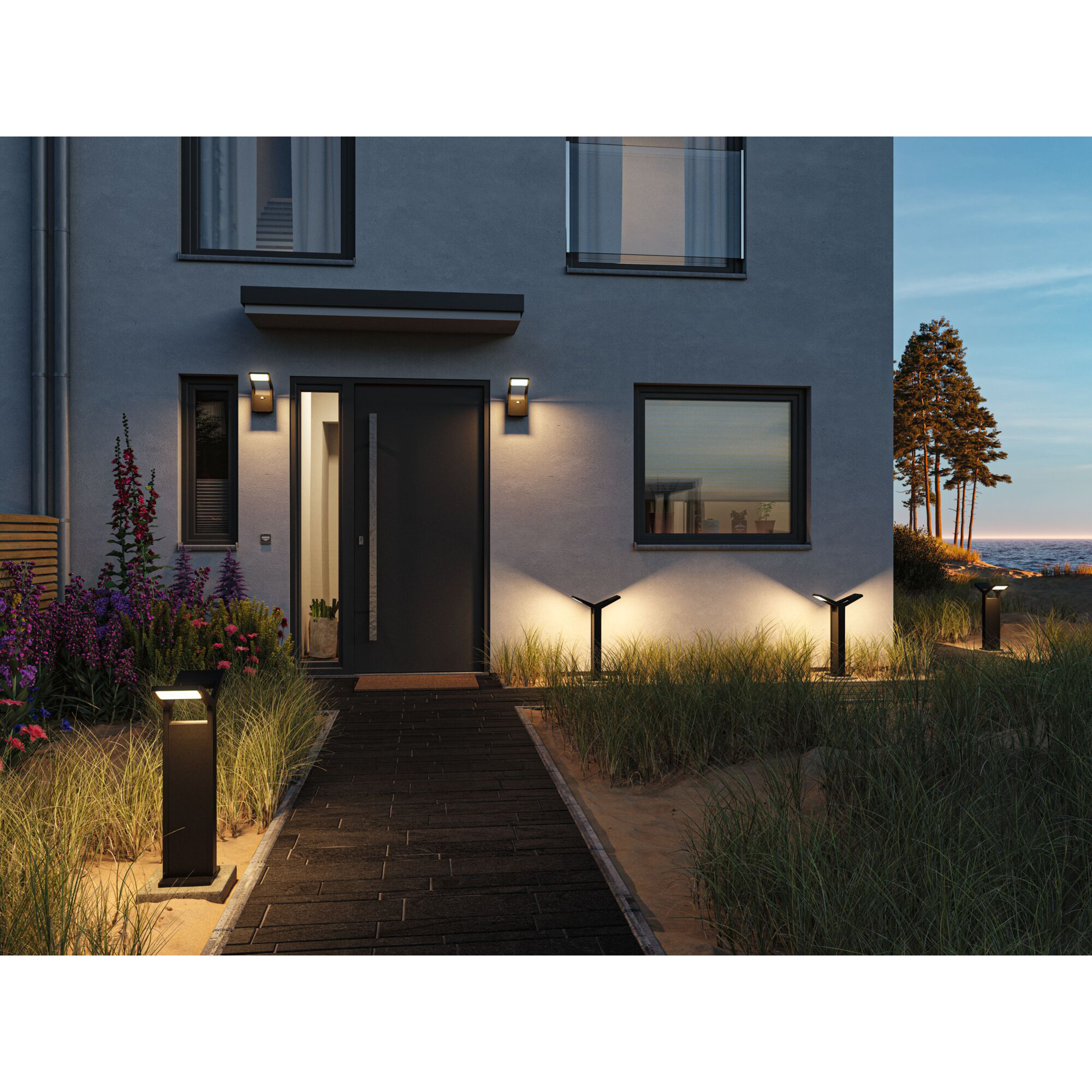 Pollare LED Paulmann Juntea Dubbel Seawater Resistant IP44 230V