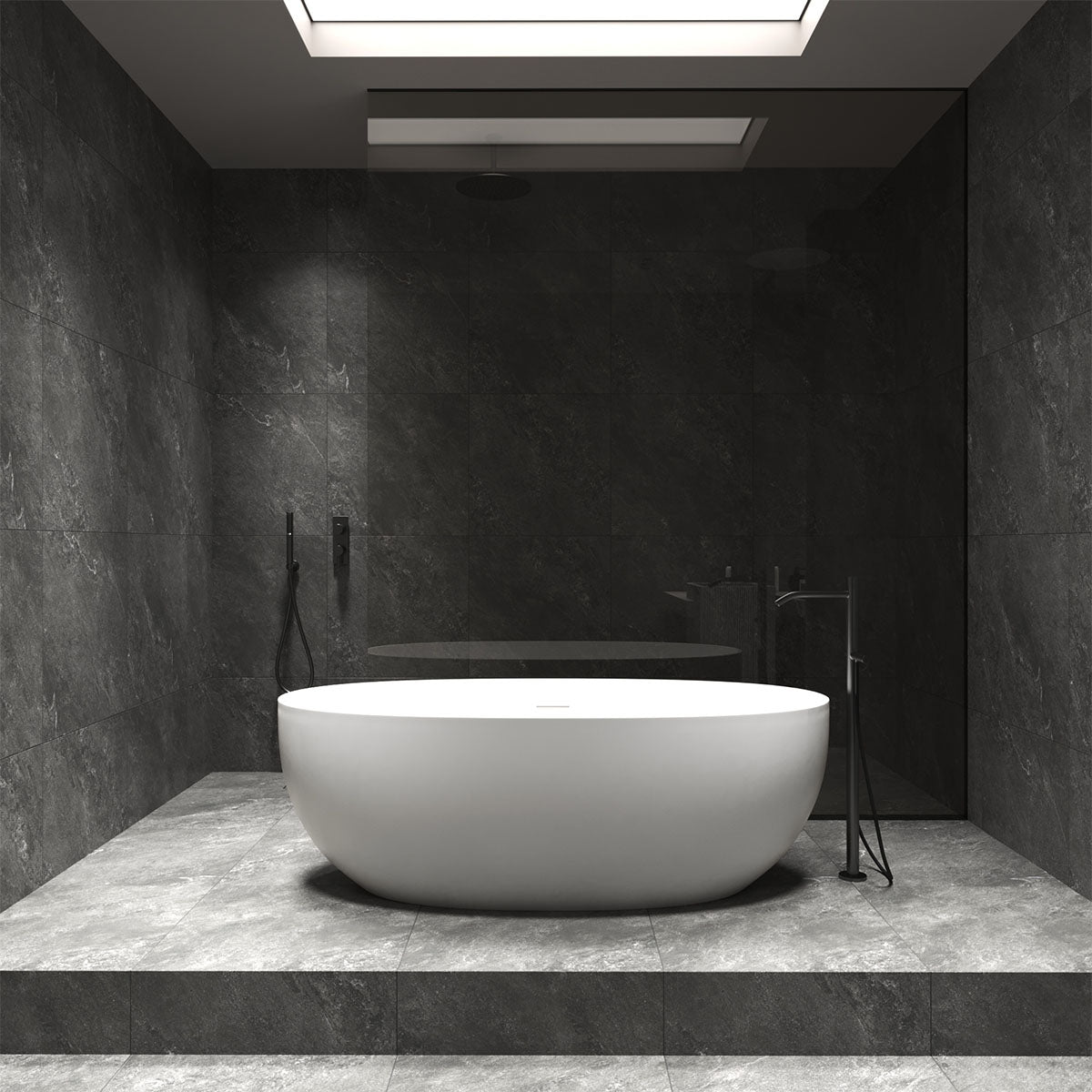 Klinker Tenfors Newport Graphite Marmor Matt 60x60