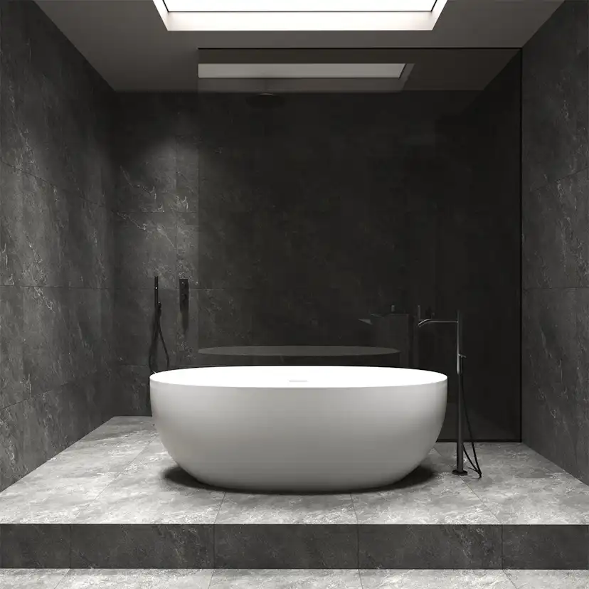 Klinker Tenfors Newport Graphite Marmor Matt 60x60