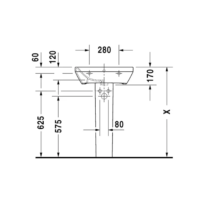 Tvättställ Duravit DuraStyle 2319