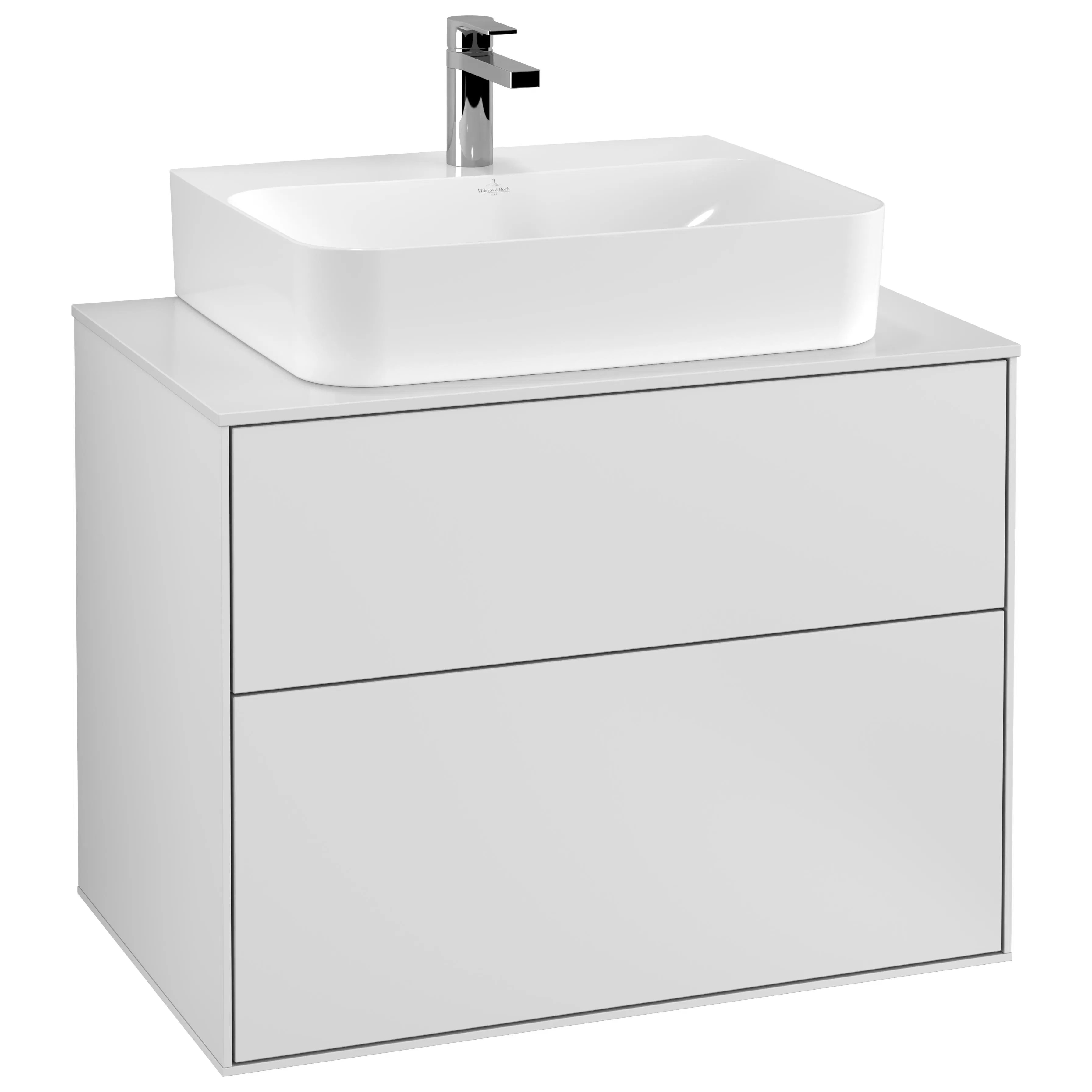 Tvättställsskåp Villeroy & Boch Finion med 2 Lådor och Bänkskiva för Centrerat Tvättställ