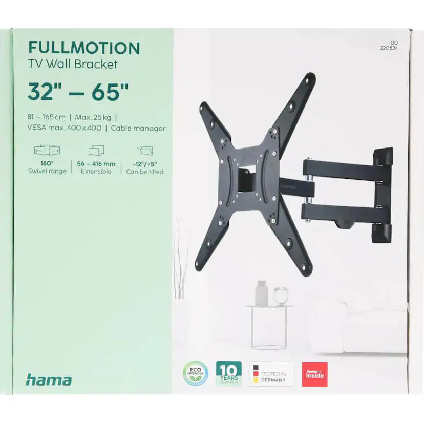 TV-väggfäste Hama Full Motion VESA upp till 400x400 65 tum