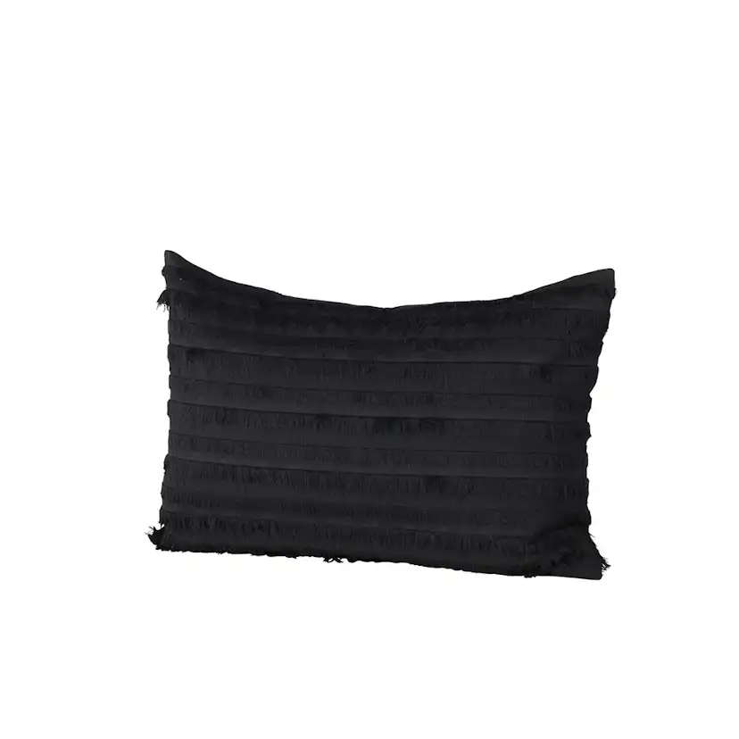 Edith Cushion Cover Cotton - Black Svart