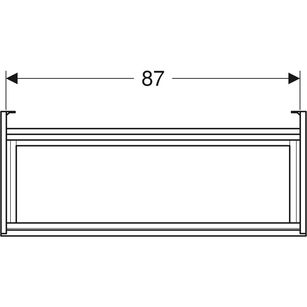 Ifö Elegant underskåp för möbeltvättställ, med två lådor, ko Vit, 900x600 mm