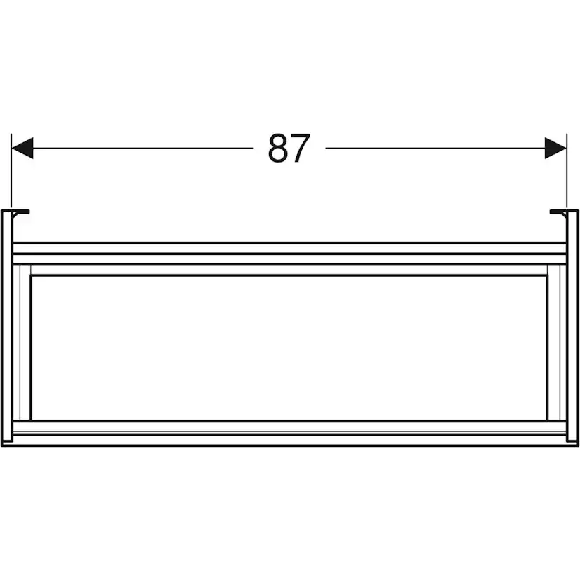 Ifö Elegant underskåp för möbeltvättställ, med två lådor, ko Vit, 900x600 mm