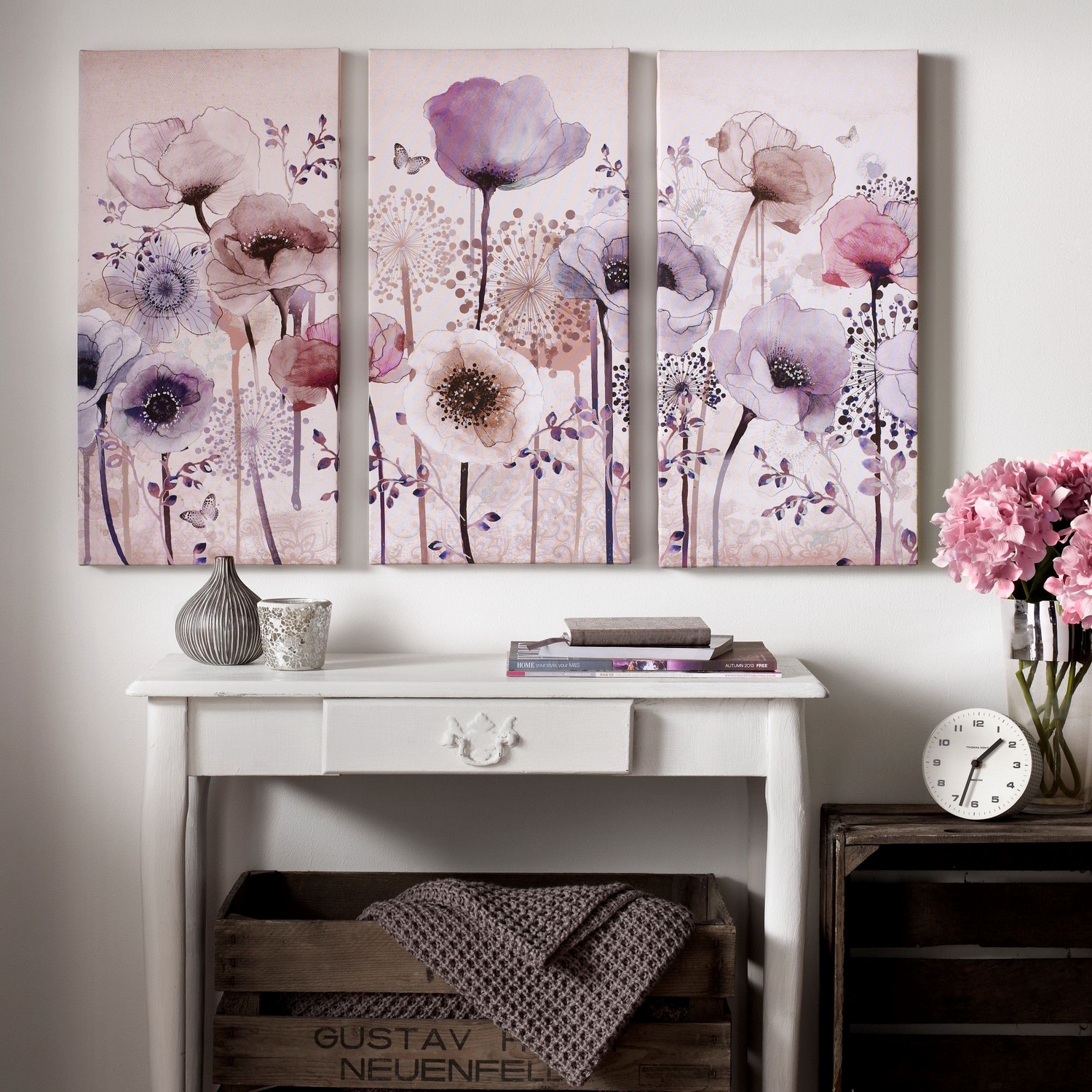 Tavla Art for the Home Classic Poppies Trio 3 Delar