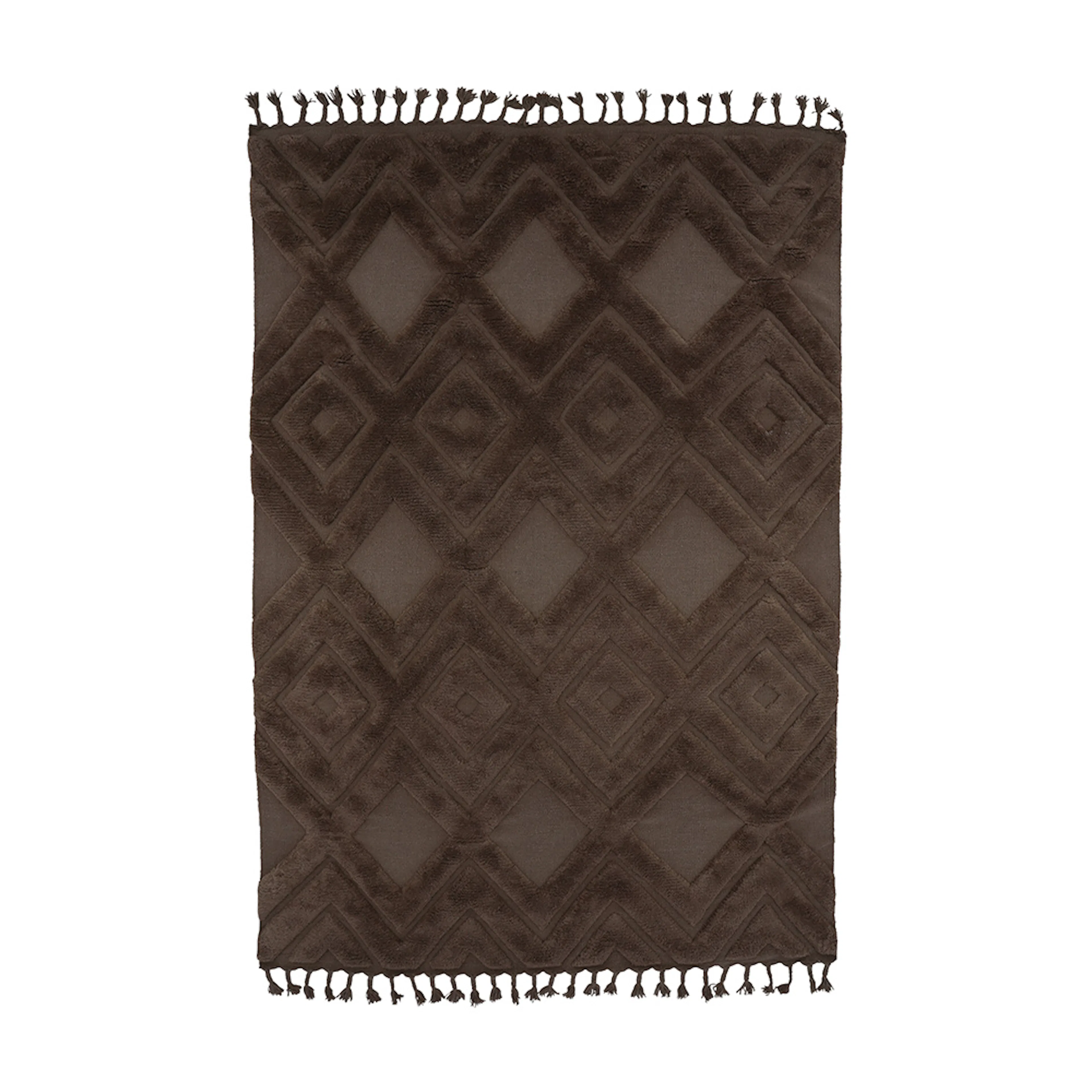 Dahlia Wool - 300*200-  -Rectangular-Nougat Brun, 200x300 cm