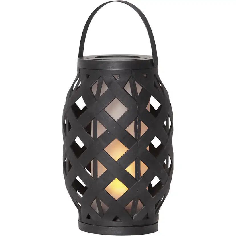 Lykta Flame Lantern Svart, 230 mm